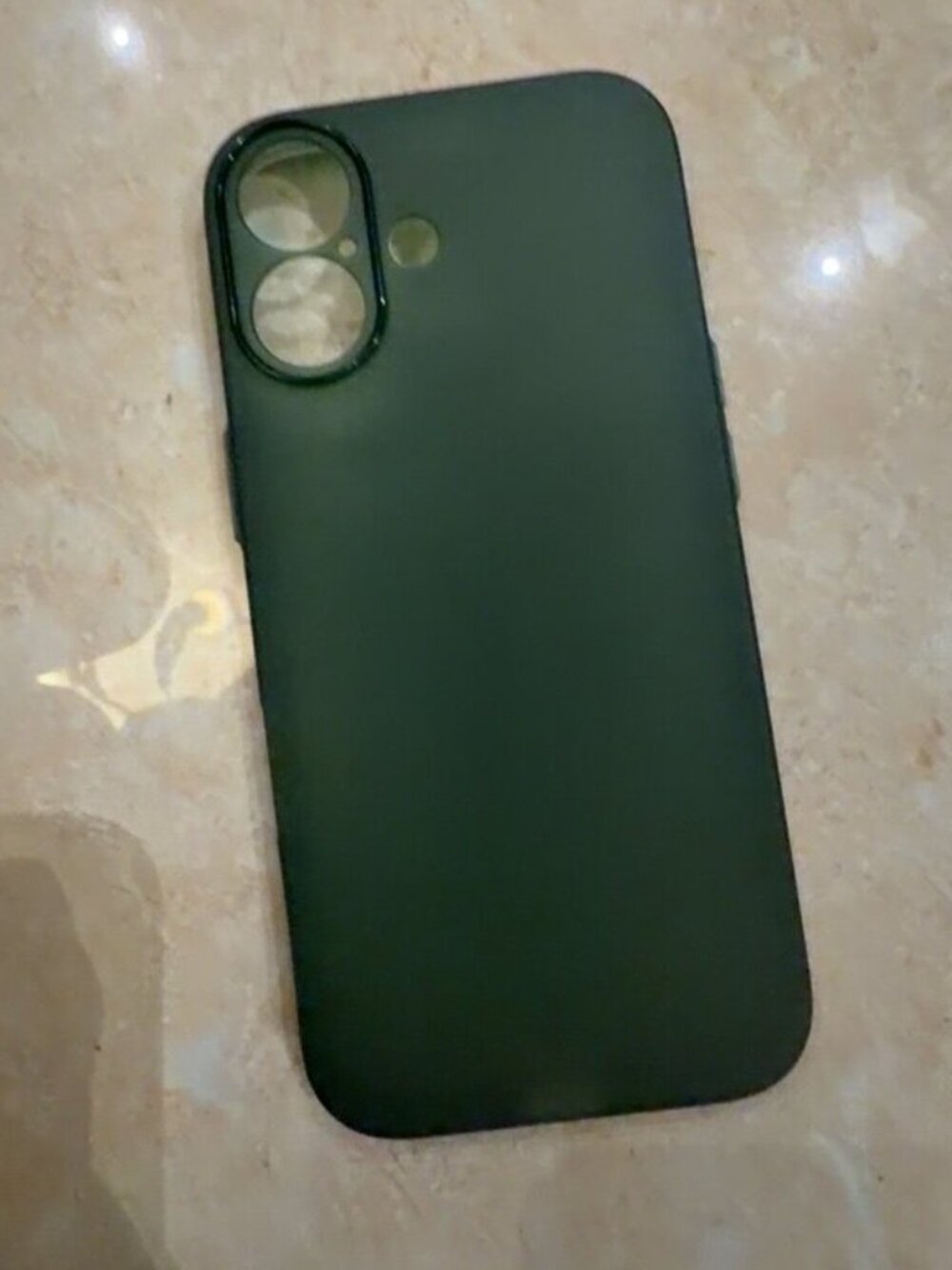 Matte Dark Green iPhone Case